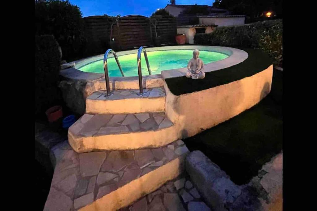 Piscine Cosy, 3 Chambres, 3 Sdb, Havre De Paix A 10 Min Des Plages Mauguio Esterno foto